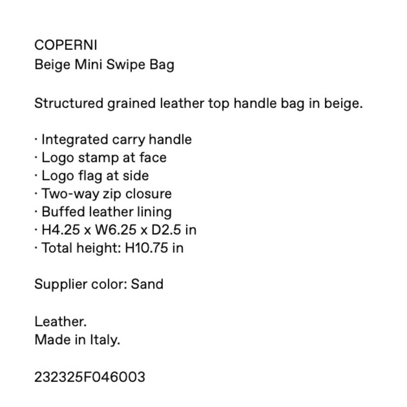 Coperni mini sand swipe bag - Picture 10 of 16